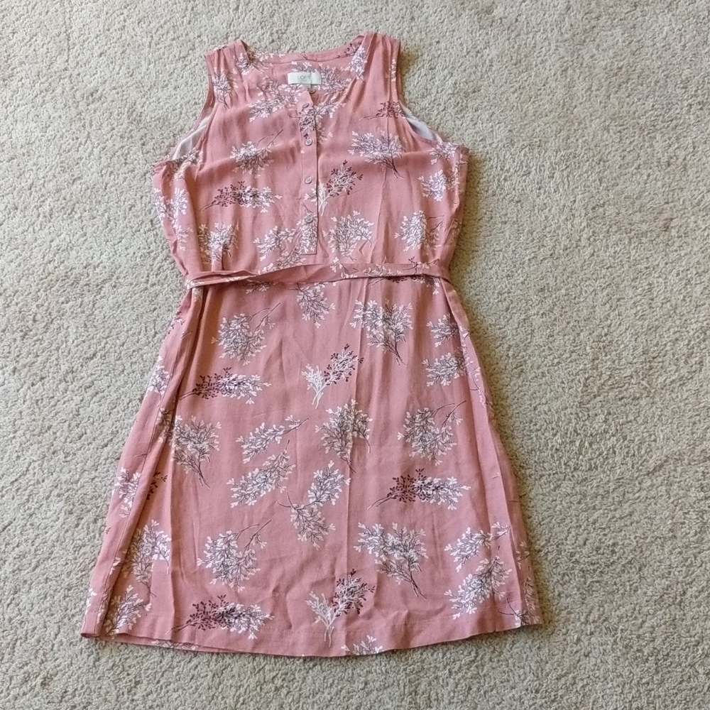 NWOT Loft small pink summer dress